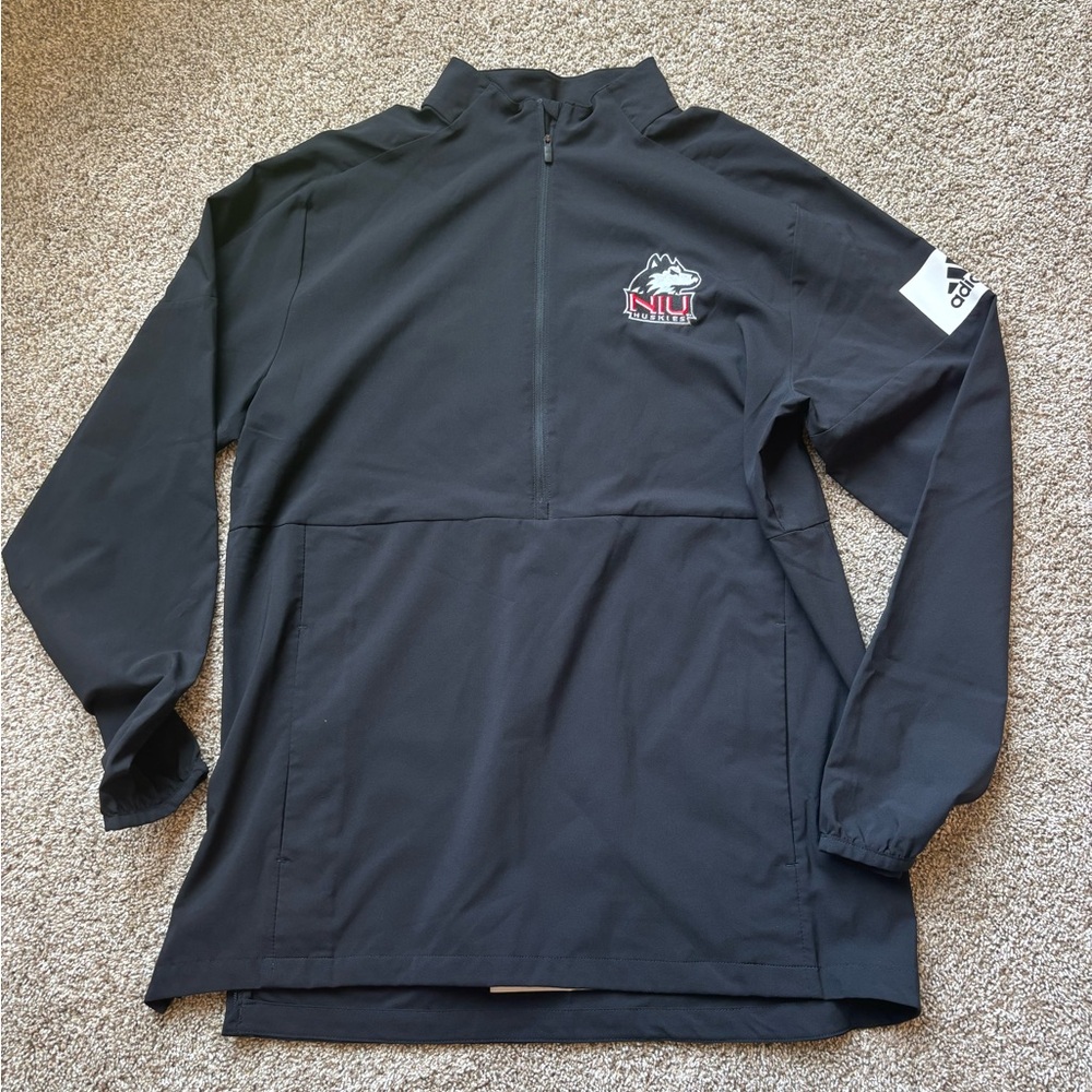 Adidas Black Pullover with NIU Huskies Logo